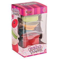 Ensemble de casseroles et poêles en émail coloré Nessiworld ATF-683G-5, 7 pièces - Jouets Vardem