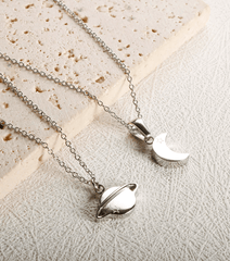Ay & Satürn Kolye - MeanYou