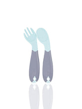 Nessiworld Angled Baby Spoon Fork Set 703 Green