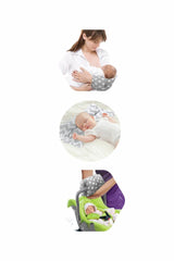 Nessiworld Multi-Purpose Nursing Pillow 523 Gray Zigzag