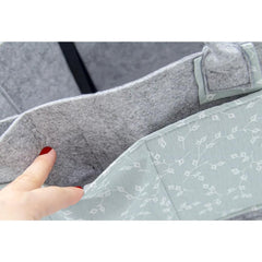 Nessiworld BabyJem Keçe Anne Bebek Bakım Çantası 772 Yeşil Çiçek