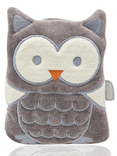 Nessiworld Cherry Pitted Owl Velvet Gas Pillow 366 Grey Owl
