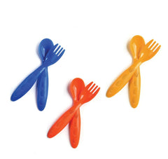 Ensemble cuillère et fourchette pour bébé Nessiworld 495 Rouge