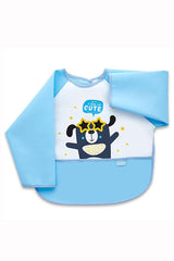 Nessiworld Poly Oilcloth Sleeve Baby Bib 034 Blue