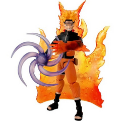 NessiWorld Bandai Naruto Anime Heroes Naruto Uzumaki Figure and Accessory Set 16 cm