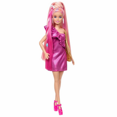 Nessiworld Barbie Long Gorgeous Haired Dolls Pink Haired Doll JDC85