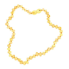 Collier de dents en ambre pour bébé