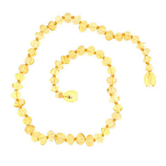 Collier de dents en ambre pour bébé