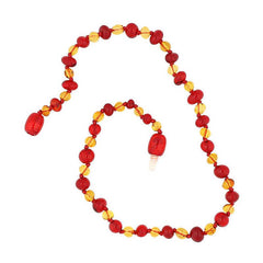 Collier de dents en ambre pour bébé