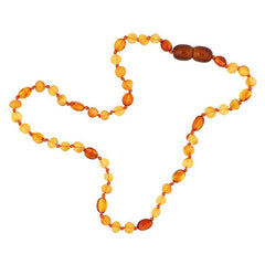 Collier de dents en ambre pour bébé