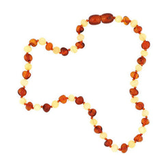 Collier de dents en ambre pour bébé