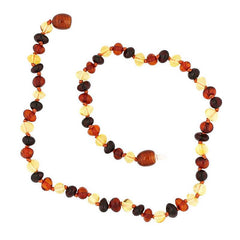 Collier de dents en ambre pour bébé