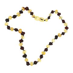 Collier de dents en ambre pour bébé