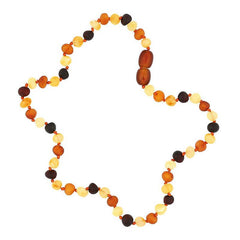 Collier de dents en ambre pour bébé