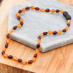 Baby Drop Amber Teeth Necklace