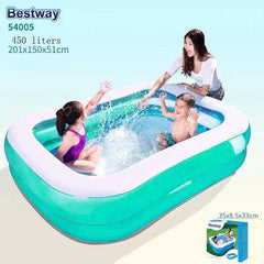 Nessiworld Bestway Büyük Dikdörtgen Aile Havuzu 201x150x51cm