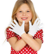 NessiWorld White Color Child Size Lycra Pantomime Gloves