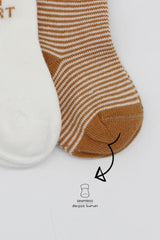 Nessiworld Bistyle 3-Pack Combed Cotton Ankle Socks BS10110 Mustard