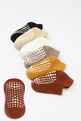 Nessiworld Bistyle 6-Piece Sneakers Non-Slip Combed Cotton Socks BS20102 Soil