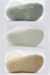 Nessiworld Bistyle Basic Non-Slip Combed Cotton Socks 3-Pack BS10106 Nil Ecru Beige