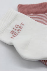 Nessiworld Bistyle Big Heart Penye Soket Çorap 2'Li BS10117 Pudra