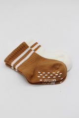 Nessiworld Bistyle Non-Slip Hoop Socks 2-Pack BS10125 Ecru Mustard