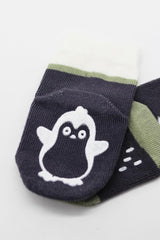 Nessiworld Bistyle Animal Figured Non-Slip Men's Ankle Socks 2-Pack BS10119 Anthracite