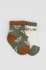 Nessiworld Bistyle Love Dog Penye Soket Çorap 2'Li BS10118 Nil