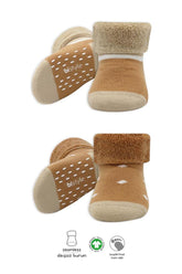 Nessiworld Bistyle Dotted Non-Slip Towel Socks 2-Piece BS10502 Mustard