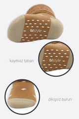 Nessiworld Bistyle Dotted Non-Slip Towel Socks 2-Piece BS10502 Mustard