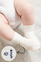 Nessiworld Bistyle Dotted Non-Slip Combed Cotton Socks 3-Piece BS10108 Indigo