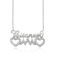 Silver My One and Only Written Heart Women's Necklace