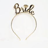 NessiWorld BrideYazılıTaçveBrideToBeYazılıGözlükSetiAltınRenk