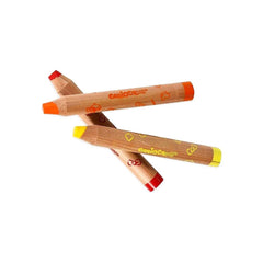 NessiWorld Carioca Baby "3 in 1" Jumbo Wooden Body Crayons 10 Pieces