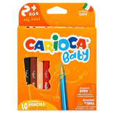 Nessiworld Carioca Baby Jumbo Triangle Crayons 10 Pieces