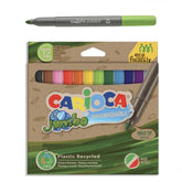 Nessiworld Carioca Eco Family Jumbo Super Washable Felt Tip Crayons 12 Pieces