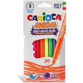 Nessiworld Carioca Fluorescent Washable Felt Colour Pen 8 Pieces