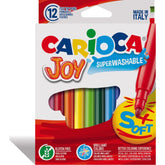 Nessiworld Carioca Joy Super Washable Felt Tip Crayons 12 Pieces