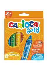 Nessiworld Carioca Jumbo Baby Crayons that Don't Dirty Your Hands 8-Piece