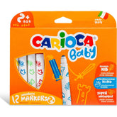 Nessiworld Carioca Jumbo Baby Super Washable Felt Crayons 12 Pieces