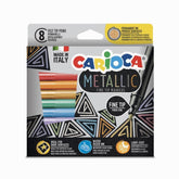 Nessiworld Carioca Metallic Felt Tip Pen 8 Pieces