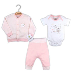 Nessiworld Double Bear 3 Piece Set 4556 Pink