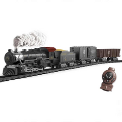 Nessiworld Classic Steam Controlled 2.4 Ghz Battery Powered Train Set 30 Pieces 1613G