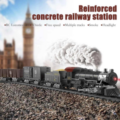 Nessiworld Classic Steam Controlled 2.4 Ghz Battery Powered Train Set 30 Pieces 1613G