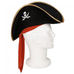 Nessiworld Kids Boy Velvet Jack Sparrow Sailor Captain Jack Pirate Hat 45x16 cm