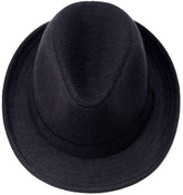 Nessiworld Kids Boy Black Fabric Fedora Hat Show Hat Michael Jackson Hat No 54