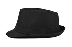 Nessiworld Kids Boy Black Fabric Fedora Hat Show Hat Michael Jackson Hat No 54