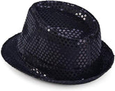 Nessiworld Kids Boy Black Sequined Hat Show Hat Michael Jackson Hat No 54