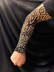 Tatouage de chaussette Nessiworld, tatouage portable pour bras et jambe, 2 pièces en lycra, modèle 28