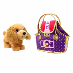 Nessiworld Cutekins Plush Dog with Carrying Bag